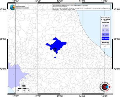 Mappa territorio comunale con almeno 3 questionari
