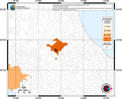 Mappa territorio comunale con almeno 3 questionari