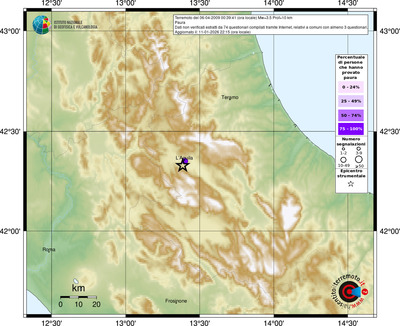 Mappa comuni con almeno 3 questionari