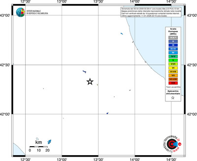 Mappa EMS - territori località