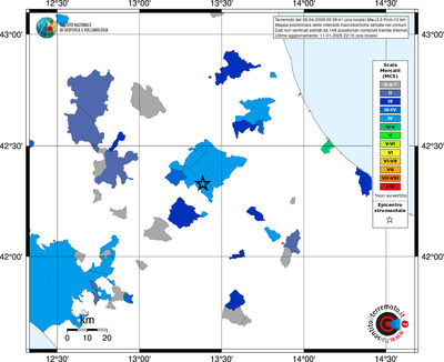 Mappa MCS - territori comuni