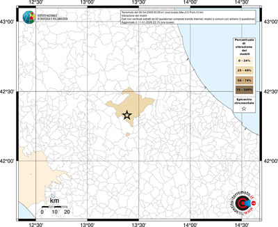 Mappa territorio comunale con almeno 3 questionari