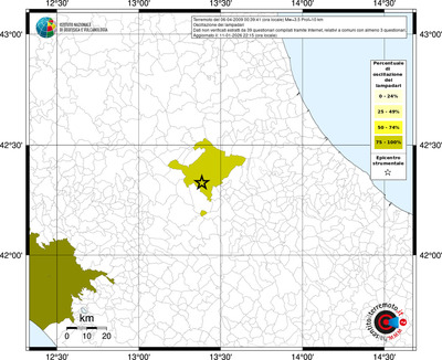 Mappa territorio comunale con almeno 3 questionari