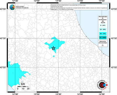 Mappa territorio comunale con almeno 3 questionari