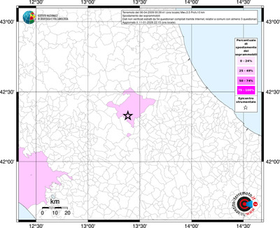Mappa territorio comunale con almeno 3 questionari