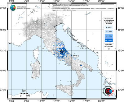 Mappa territorio comunale con almeno 3 questionari