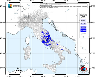 Mappa territorio comunale con almeno 3 questionari