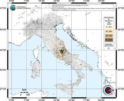 Mappa territorio comunale con almeno 3 questionari