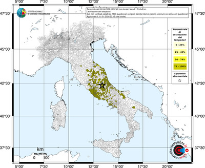 Mappa territorio comunale con almeno 3 questionari