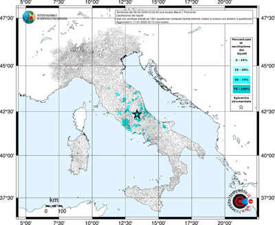 Mappa territorio comunale con almeno 3 questionari