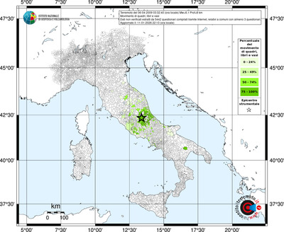 Mappa territorio comunale con almeno 3 questionari