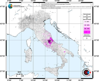 Mappa territorio comunale con almeno 3 questionari