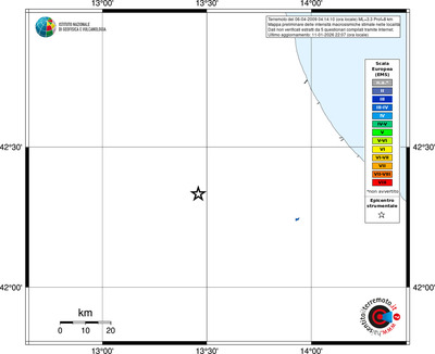 Mappa EMS - territori località