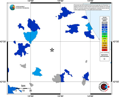 Mappa EMS - territori comuni