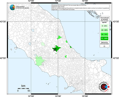 Mappa territorio comunale con almeno 3 questionari