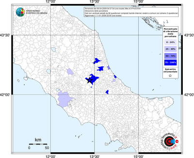 Mappa territorio comunale con almeno 3 questionari