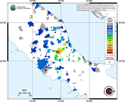 Mappa EMS - territori comuni