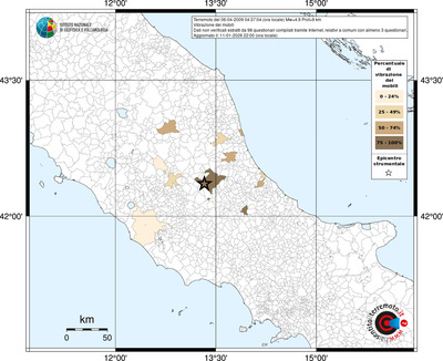 Mappa territorio comunale con almeno 3 questionari