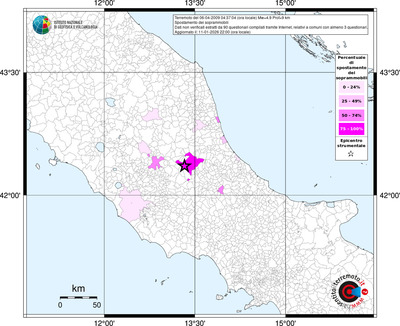 Mappa territorio comunale con almeno 3 questionari