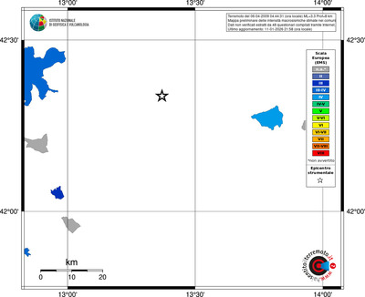 Mappa EMS - territori comuni