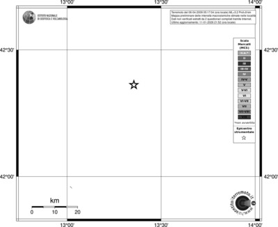 Mappa MCS - territori località