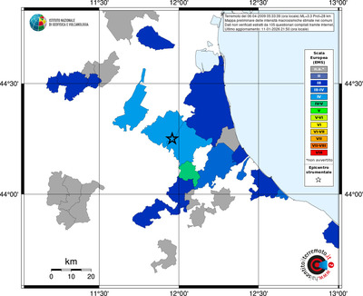 Mappa EMS - territori comuni