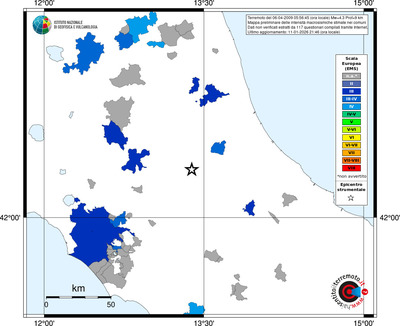 Mappa EMS - territori comuni