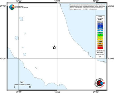 Mappa EMS - territori località