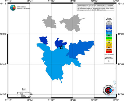 Mappa EMS - territori comuni