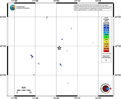 Mappa EMS - territori località