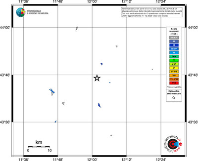 Mappa MCS - territori località