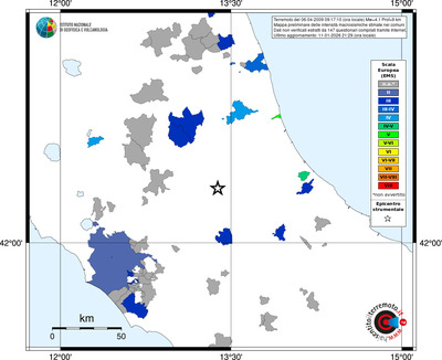 Mappa EMS - territori comuni