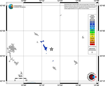 Mappa EMS - territori località