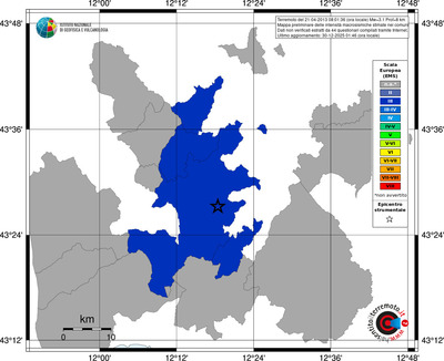 Mappa EMS - territori comuni