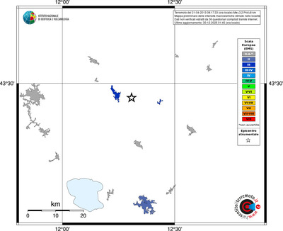 Mappa EMS - territori località