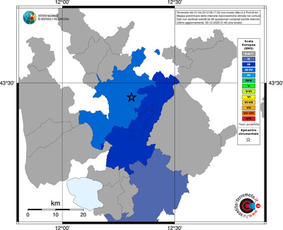 Mappa EMS - territori comuni