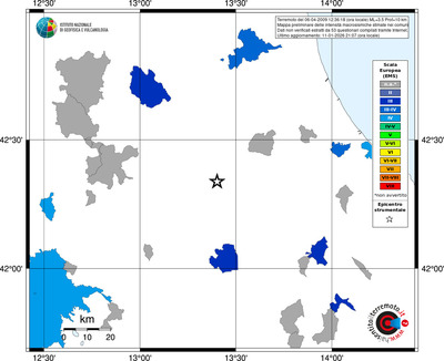 Mappa EMS - territori comuni