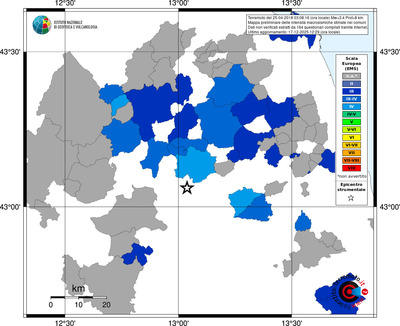 Mappa EMS - territori comuni