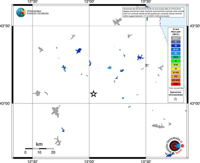 Mappa MCS - territori località