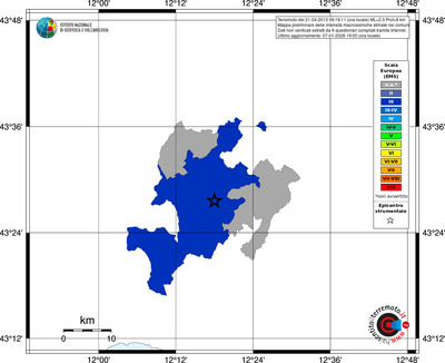 Mappa EMS - territori comuni