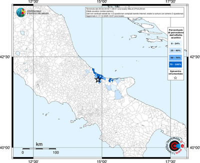 Mappa territorio comunale con almeno 3 questionari