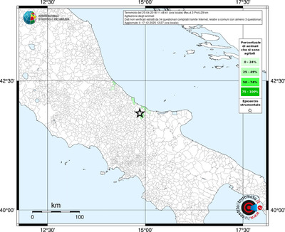 Mappa territorio comunale con almeno 3 questionari