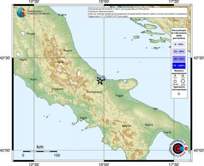 Mappa comuni con almeno 3 questionari