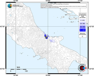 Mappa territorio comunale con almeno 3 questionari