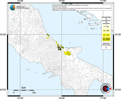 Mappa territorio comunale con almeno 3 questionari