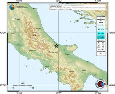 Mappa comuni con almeno 3 questionari