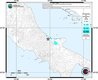Mappa territorio comunale con almeno 3 questionari
