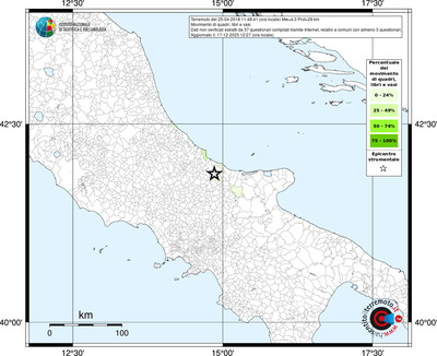 Mappa territorio comunale con almeno 3 questionari