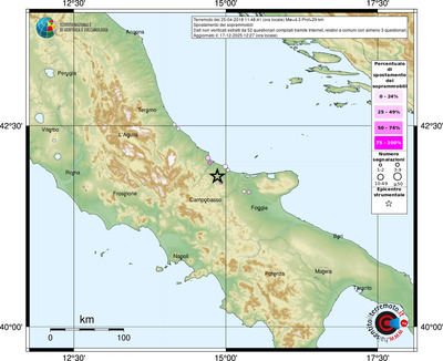Mappa comuni con almeno 3 questionari