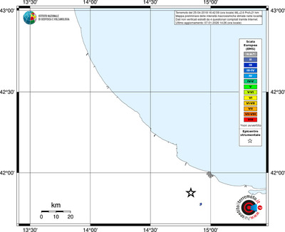 Mappa EMS - territori località